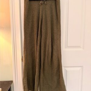 aerie Olive Green Cozy Knit Lounge Pants